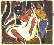 Ernst Ludwig Kirchner Russian dancer Spain oil painting artist